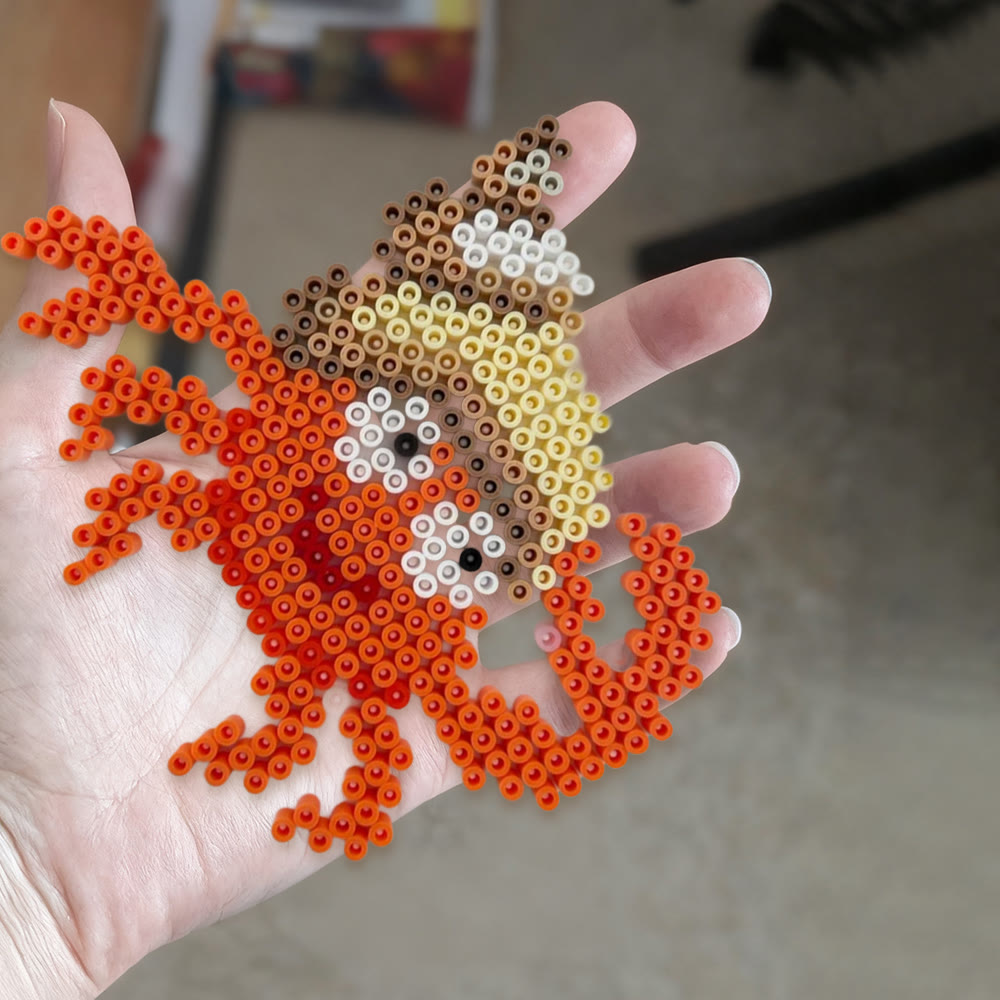 Rubbyoo Perler Beads Kit - Happy Crab | Creative Marine Animals Craft | Nice Handmade Art - image 9