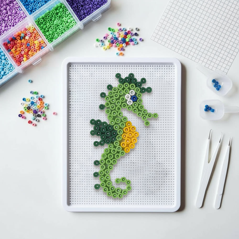 Rubbyoo Perler Beads Kit -  Seahorse | Personalized Animal Craft  | Diy Pixel Wall Decoration  - image 4