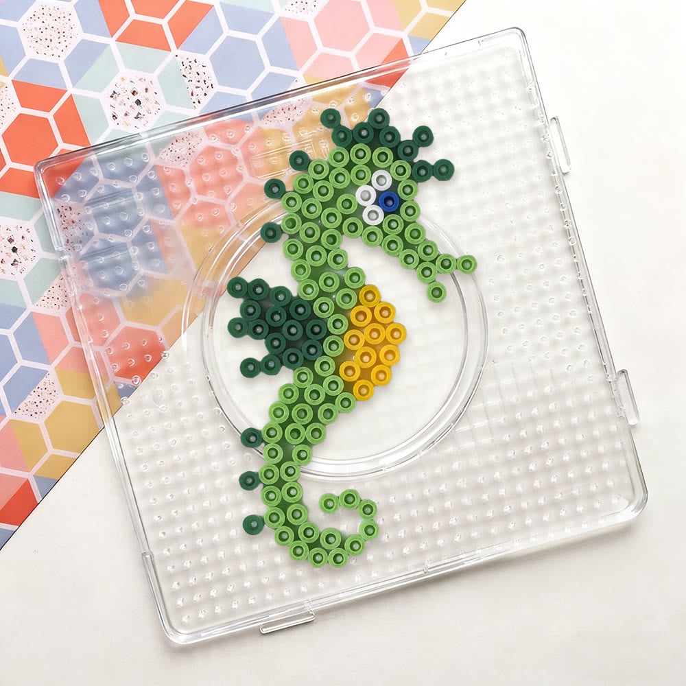 Rubbyoo Perler Beads Kit -  Seahorse | Personalized Animal Craft  | Diy Pixel Wall Decoration  - image 3