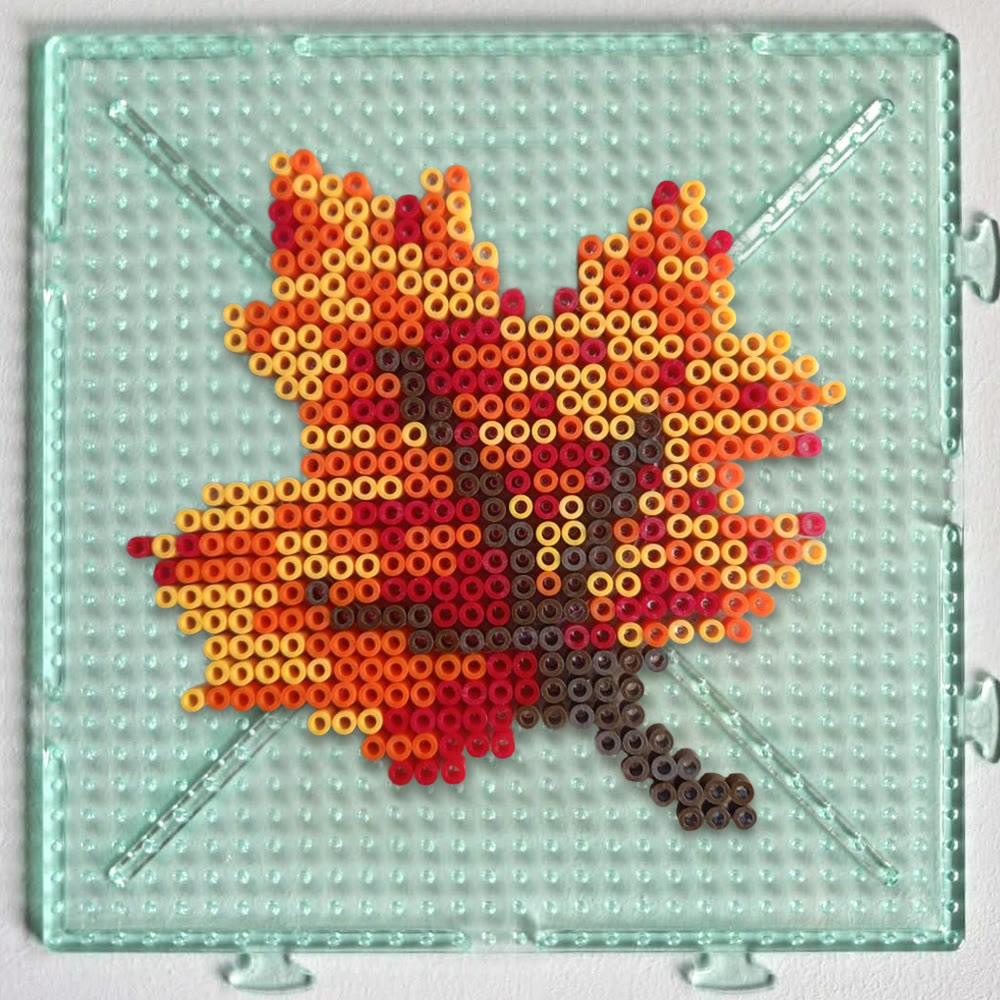 Rubbyoo Perler Beads Kit - Maple Leaves | Autumn Handmade Decorative Gifts | Perfect Craft For Diy Beginner  - image 7