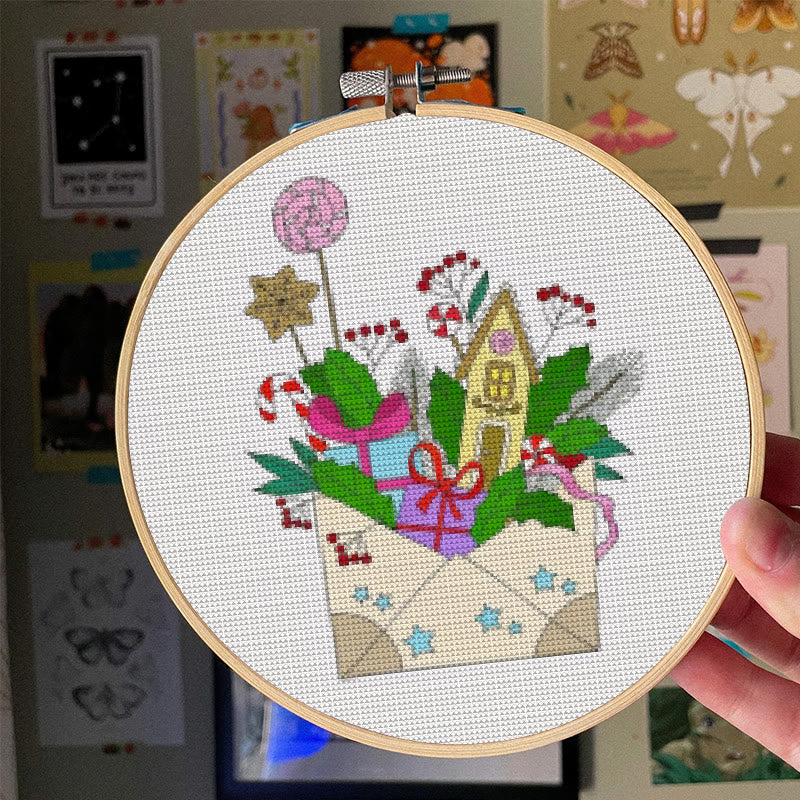  Cross Stitch Kit - New Year Envelope | Christmas Celebration Handicraft | Festival Home Decor - image 5