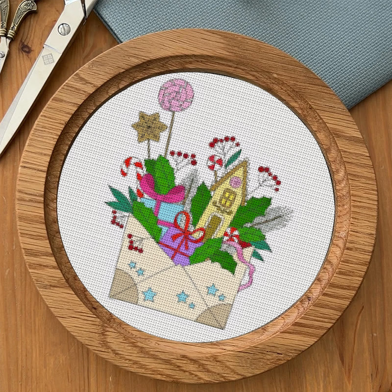  Cross Stitch Kit - New Year Envelope | Christmas Celebration Handicraft | Festival Home Decor - image 7