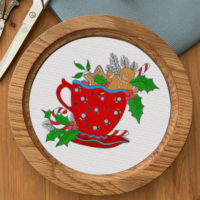 Cross Stitch Kit - Christmas Cup | Winter Needle Artwork | Unique Holiday  Collection - image 7