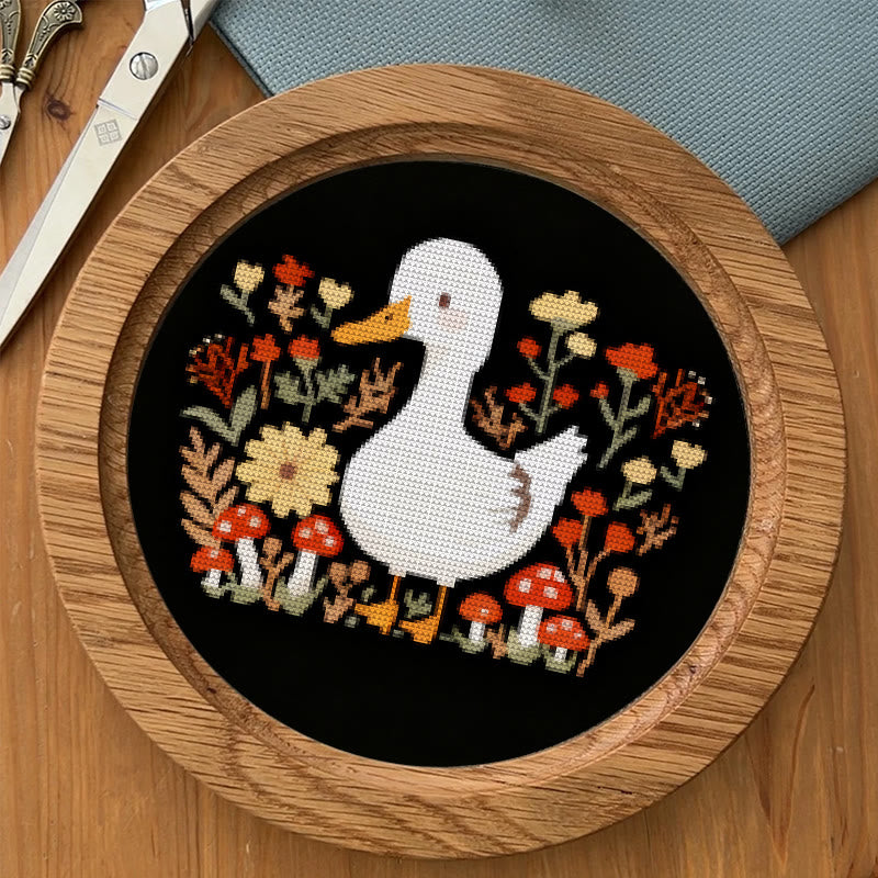 Cross Stitch Kit - Floral Duck | Autumn Animal Craft | Nice Stitch Gifts - image 5