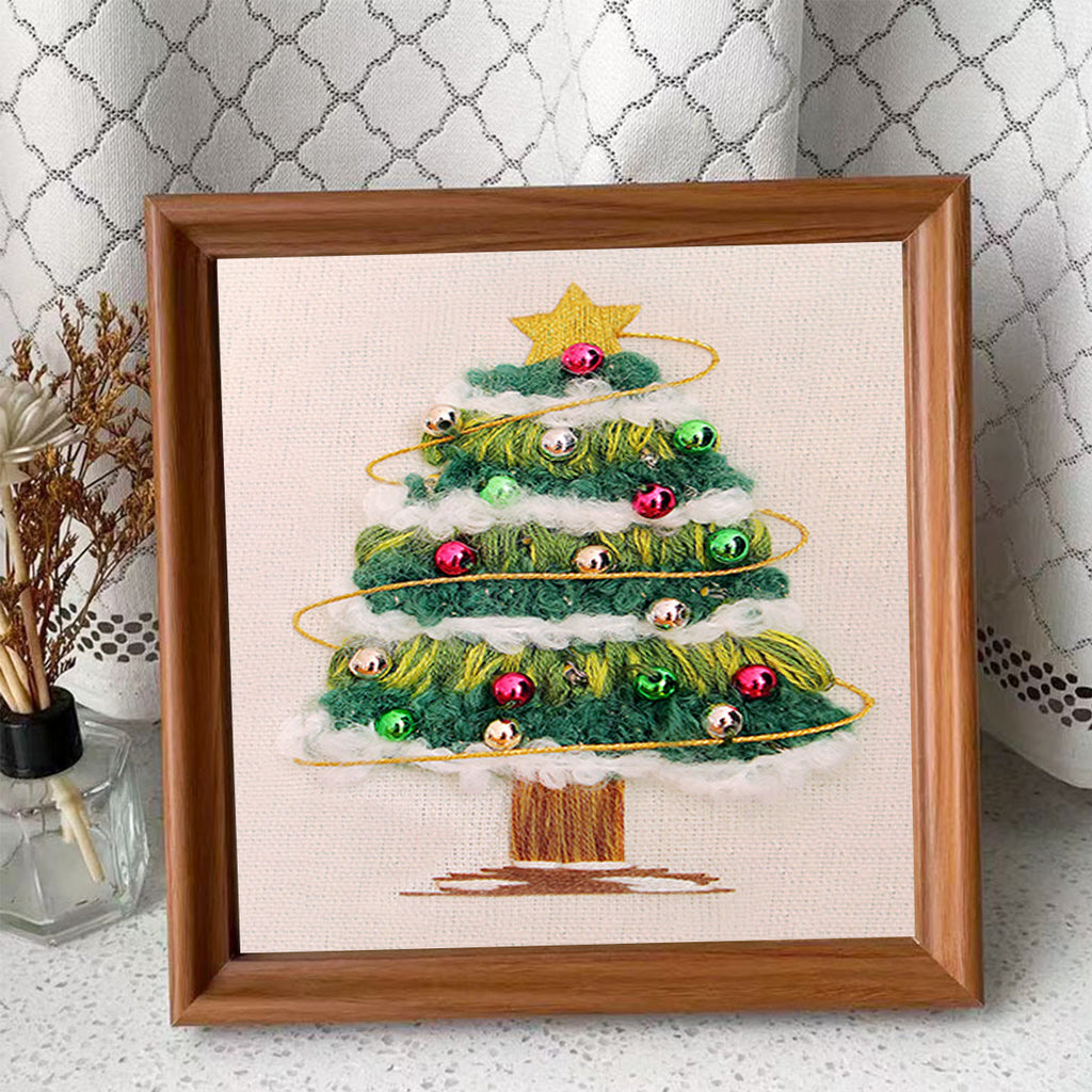 Rubbyoo Embroidery Kit - Shining Christmas Tree | Festive Holiday Decor | Perfect Needle Craft  - image 9