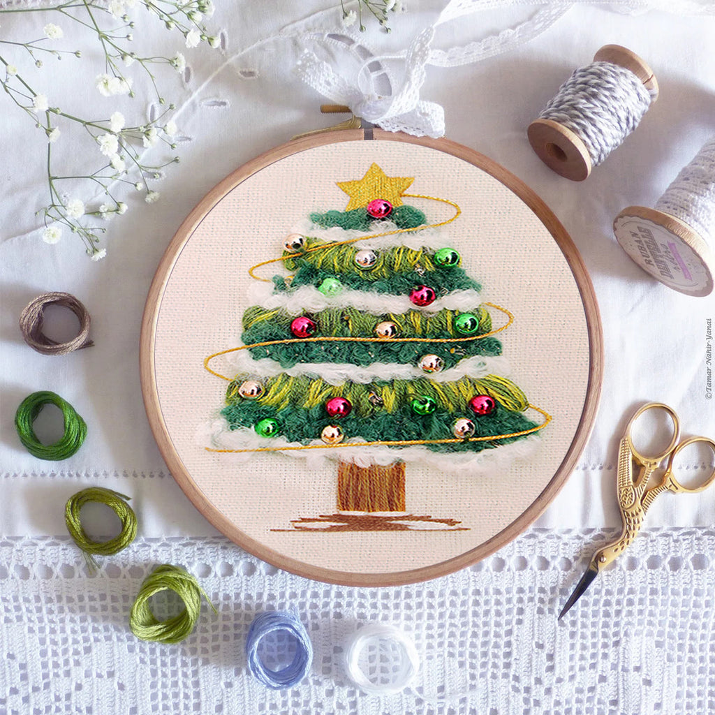 Rubbyoo Embroidery Kit - Shining Christmas Tree | Festive Holiday Decor | Perfect Needle Craft  - image 8