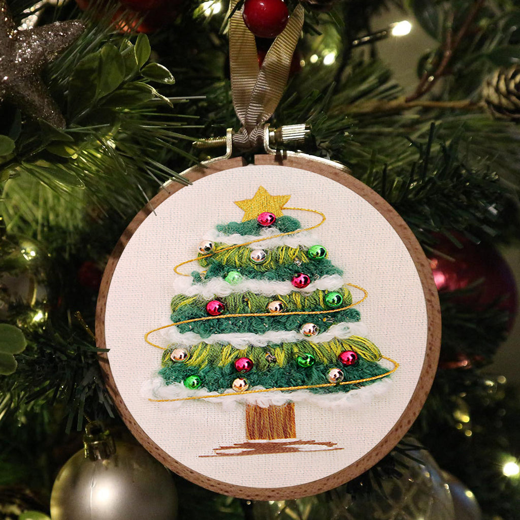 Rubbyoo Embroidery Kit - Shining Christmas Tree | Festive Holiday Decor | Perfect Needle Craft  - image 5
