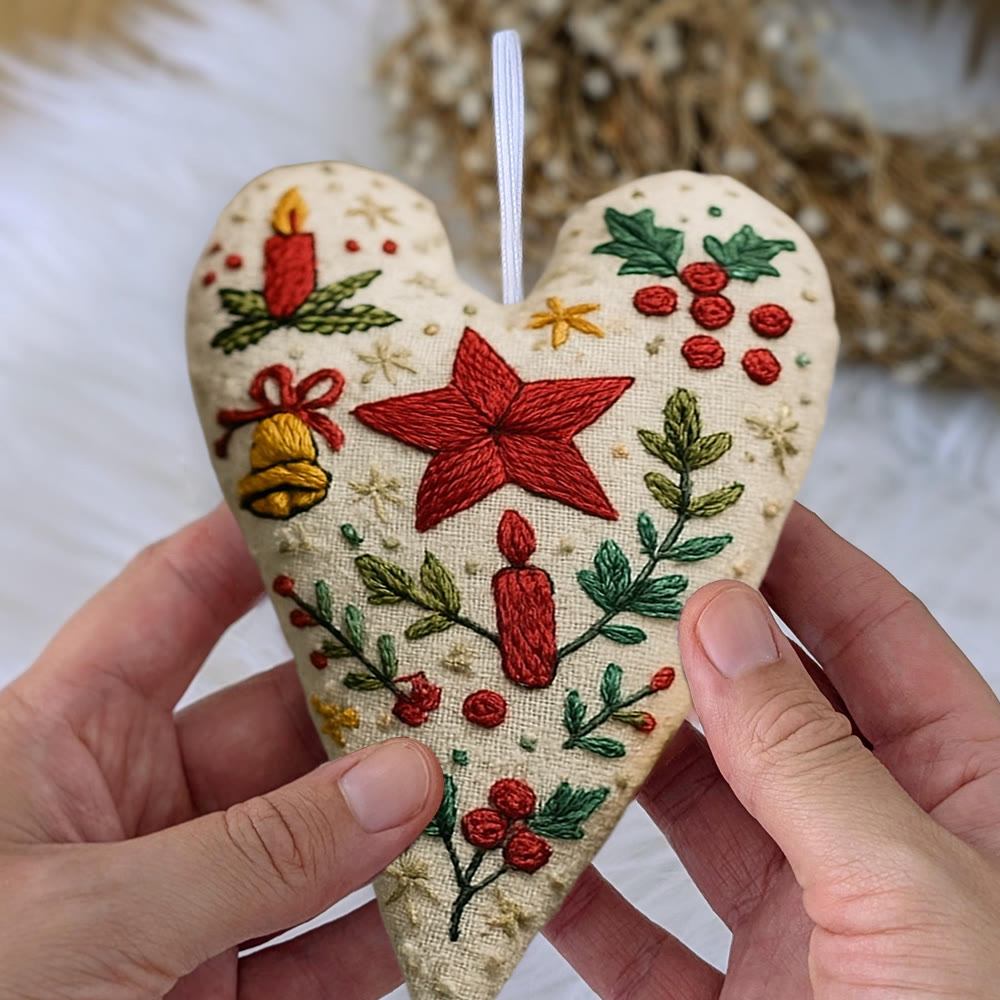Rubbyoo Heart Embroidery Kit - Christian Candle | Christmas Decoration | Nice Festival Gift - image 9