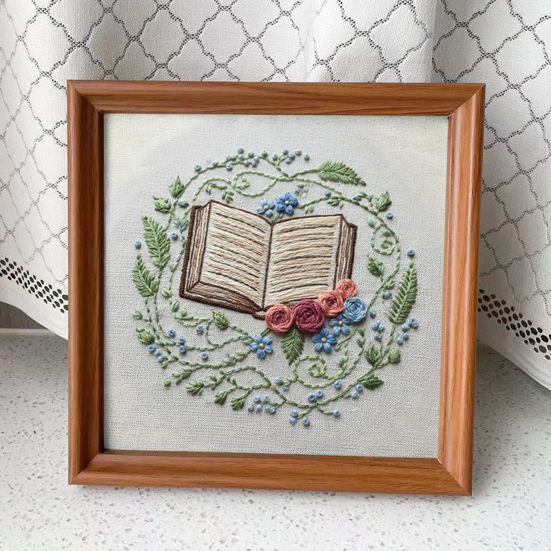 Rubbyoo Embroidery Kit - Blooming Book | Diy Hoop Art | Creative Home Ornament - Embroidery Kit Plus An Extra Frame - image 13