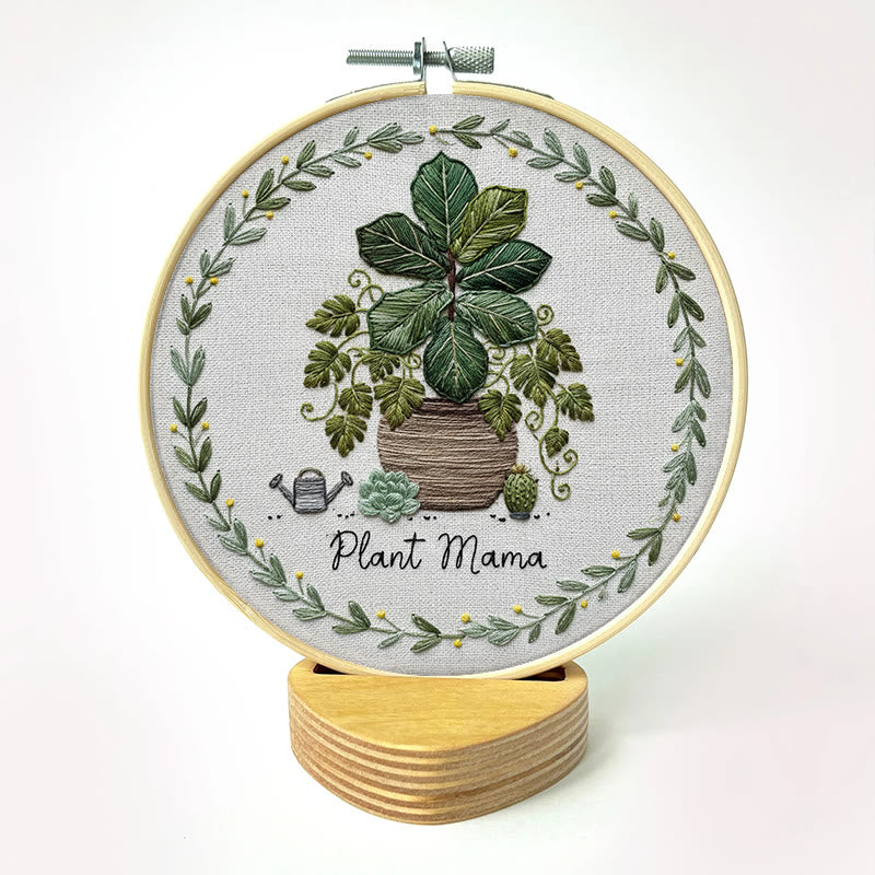 Rubbyoo Embroidery Kit - House Plant | Nice For Wall Decor | Diy Needle Craft  - image 12
