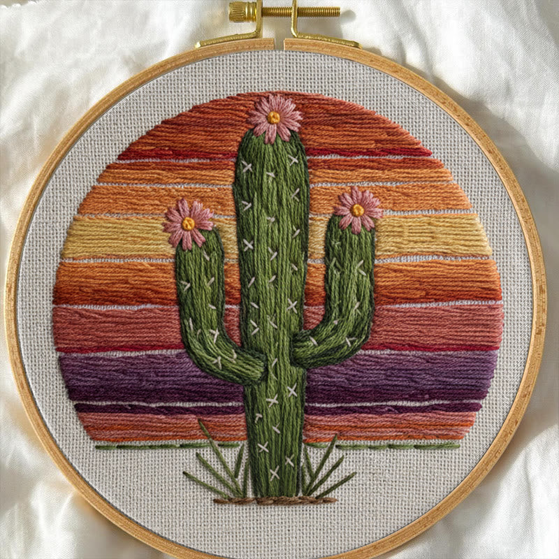 Rubbyoo Embroidery Kit - Charming Cactus | Unique Home Decor | Perfect Housewarming Gift - image 6