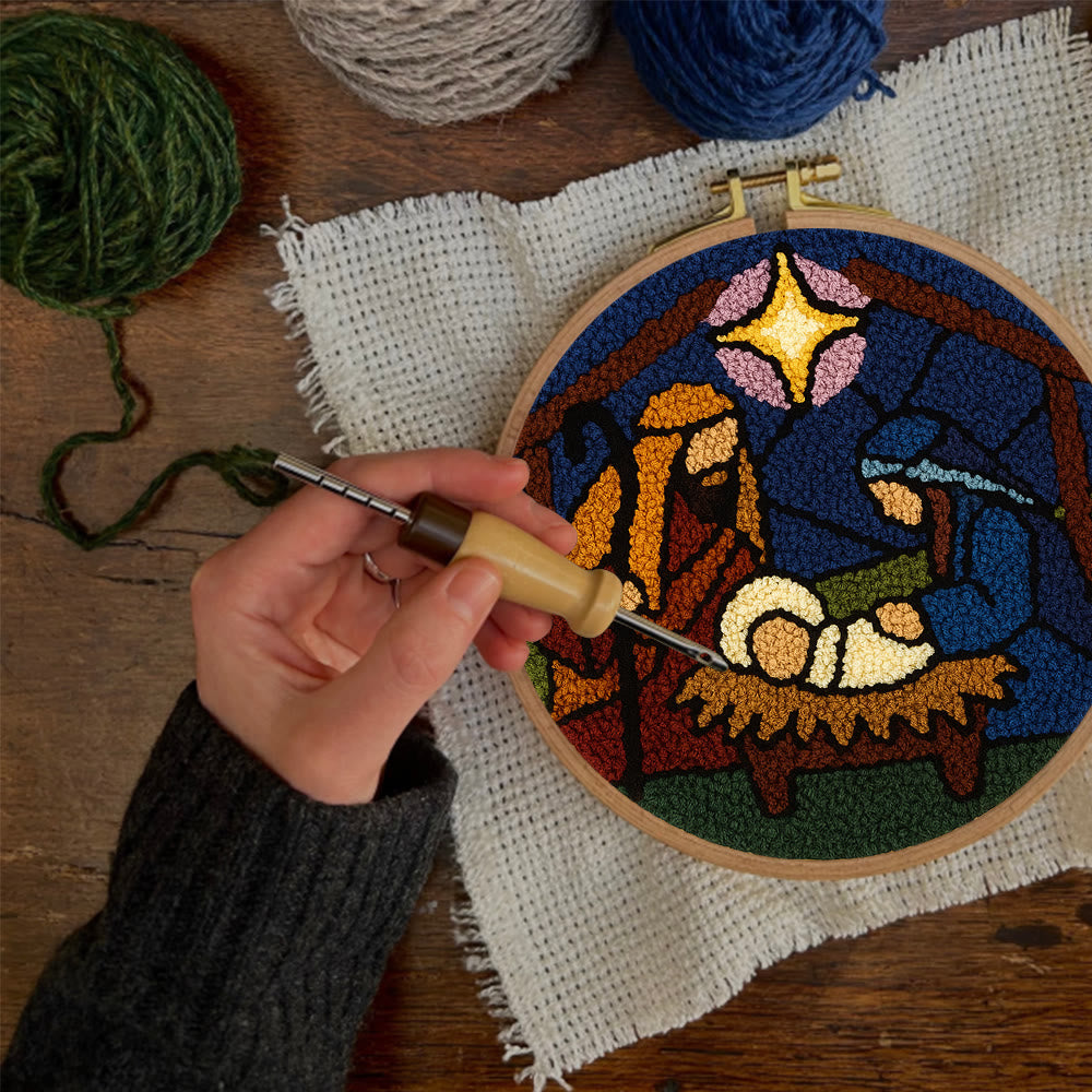 Nativity Scene Punch Needle Kit - Religious Craft | Handmade Decor For Religious Celebrations - image 11