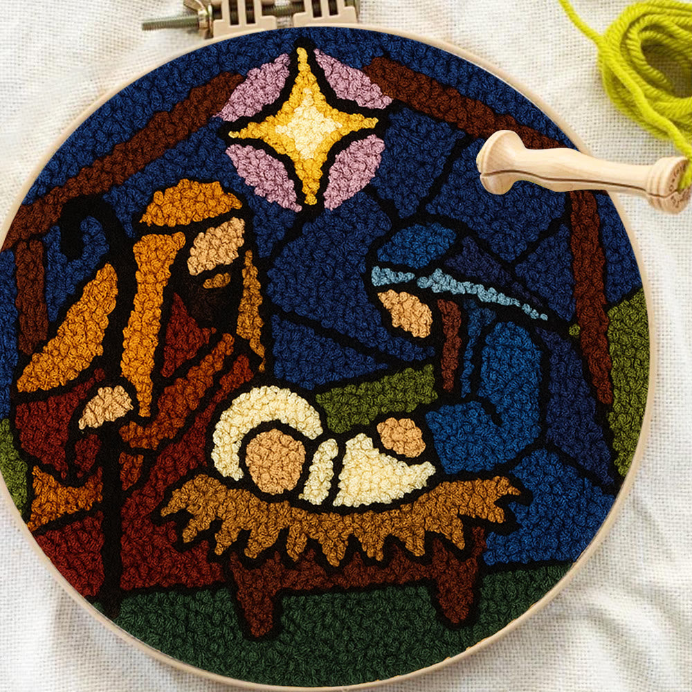 Nativity Scene Punch Needle Kit - Religious Craft | Handmade Decor For Religious Celebrations - image 8