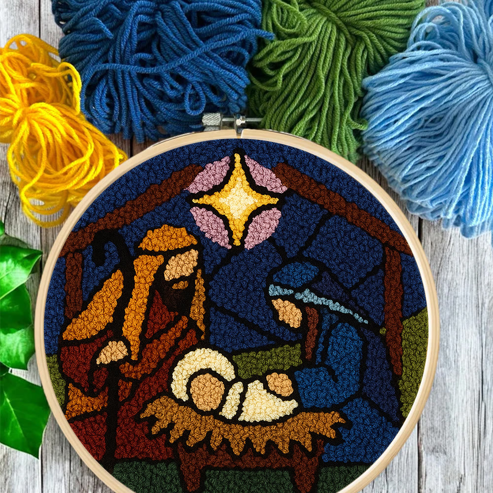 Nativity Scene Punch Needle Kit - Religious Craft | Handmade Decor For Religious Celebrations - image 9