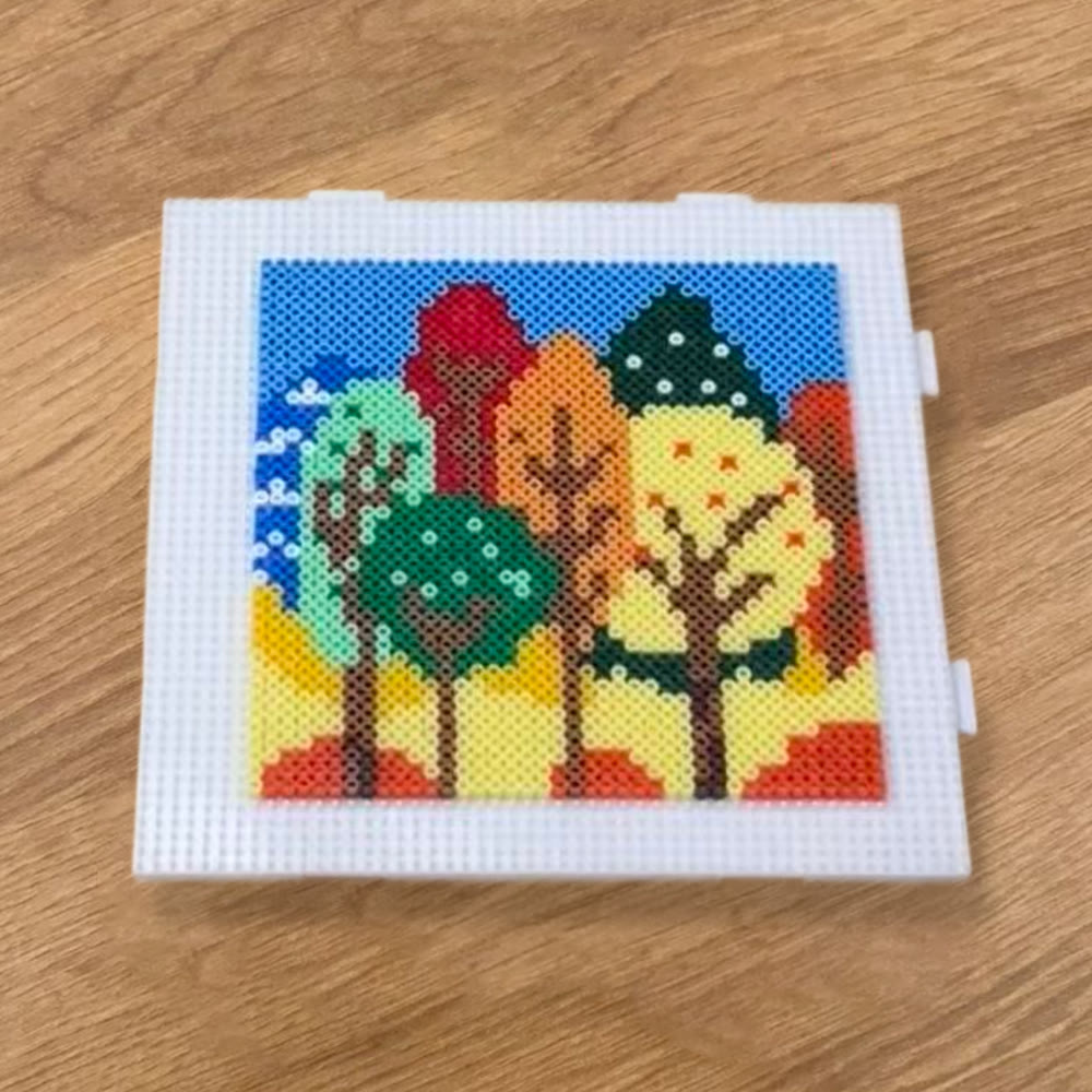 Rubbyoo Perler Beads Kit - Autumn Forest | Beautiful Landscape Art | Nice For Desk Decor - image 5