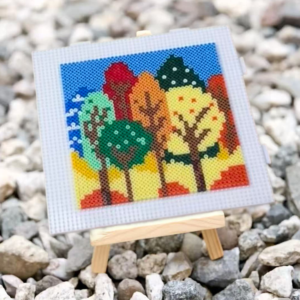 Rubbyoo Perler Beads Kit - Autumn Forest | Beautiful Landscape Art | Nice For Desk Decor - image 7