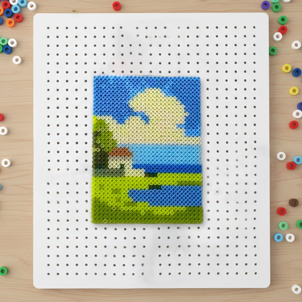 Rubbyoo Perler Beads Kit - Sunny Day | Diy Handmade Travel Souvenir | Perfect Gift For Friend - 2.6 mm - Perler Beads Kit + Tool Kit - image 0