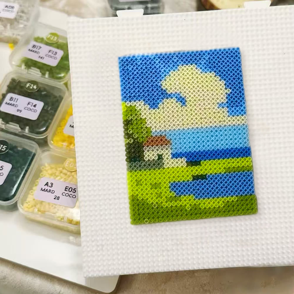 Rubbyoo Perler Beads Kit - Sunny Day | Diy Handmade Travel Souvenir | Perfect Gift For Friend - image 3