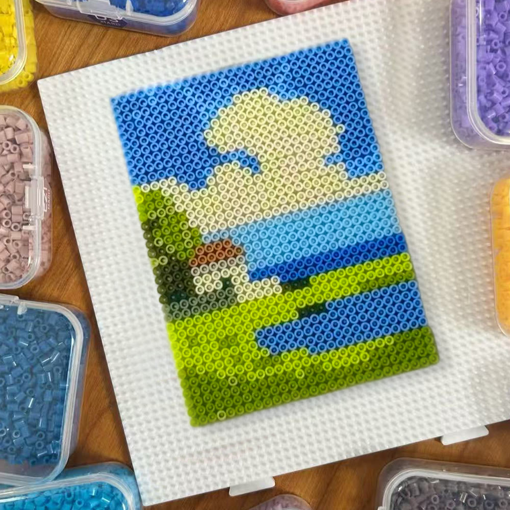 Rubbyoo Perler Beads Kit - Sunny Day | Diy Handmade Travel Souvenir | Perfect Gift For Friend - image 2