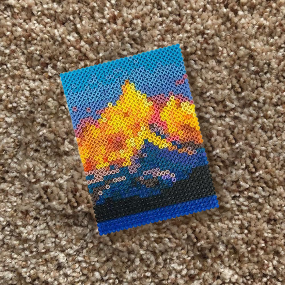 Rubbyoo Perler Beads Kit - Golden Mountain | Wonderful Landscape Artwork | Creative Handmade Craft - image 7