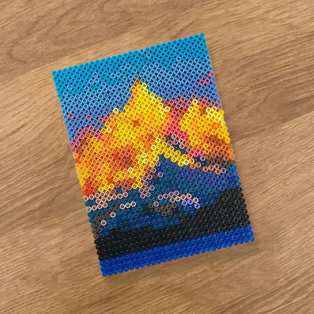 Rubbyoo Perler Beads Kit - Golden Mountain | Wonderful Landscape Artwork | Creative Handmade Craft - image 4