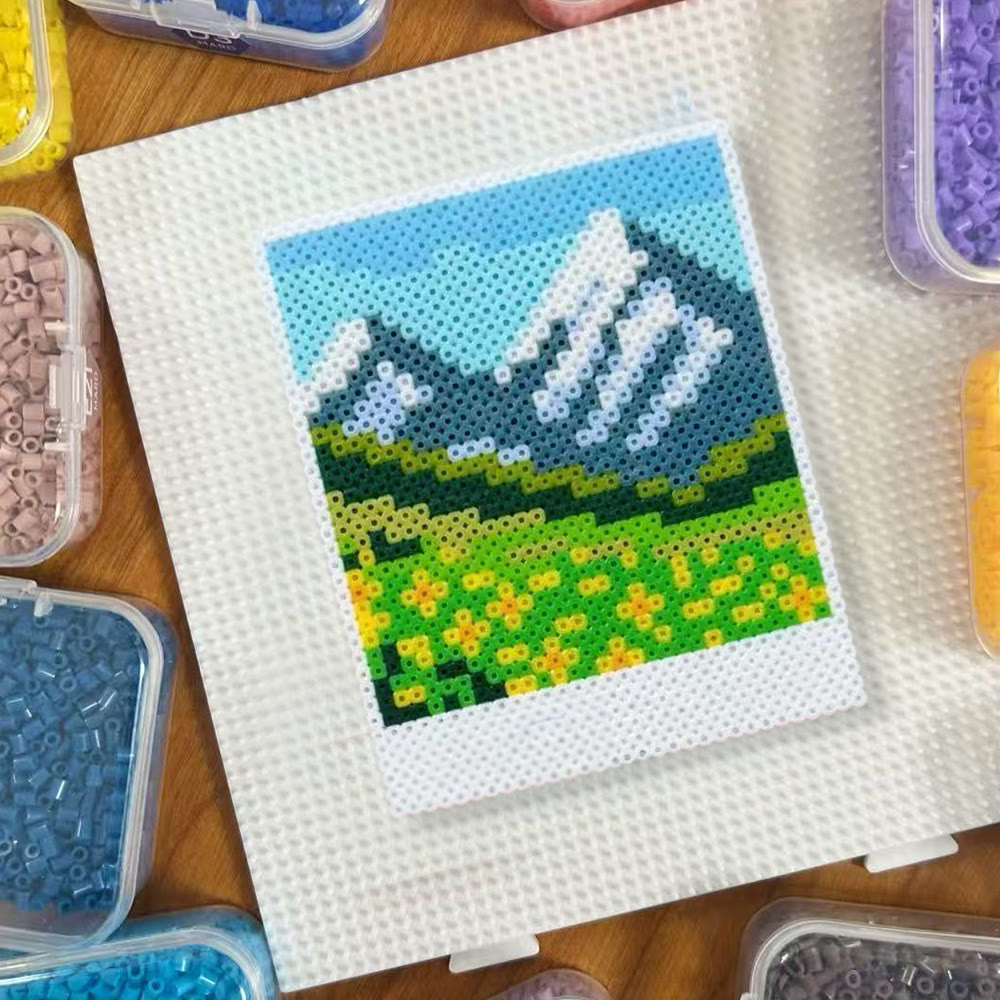 Rubbyoo Perler Beads Kit - Scenic Valley | Diy Wall Decor | Unique Nature Art  - image 6