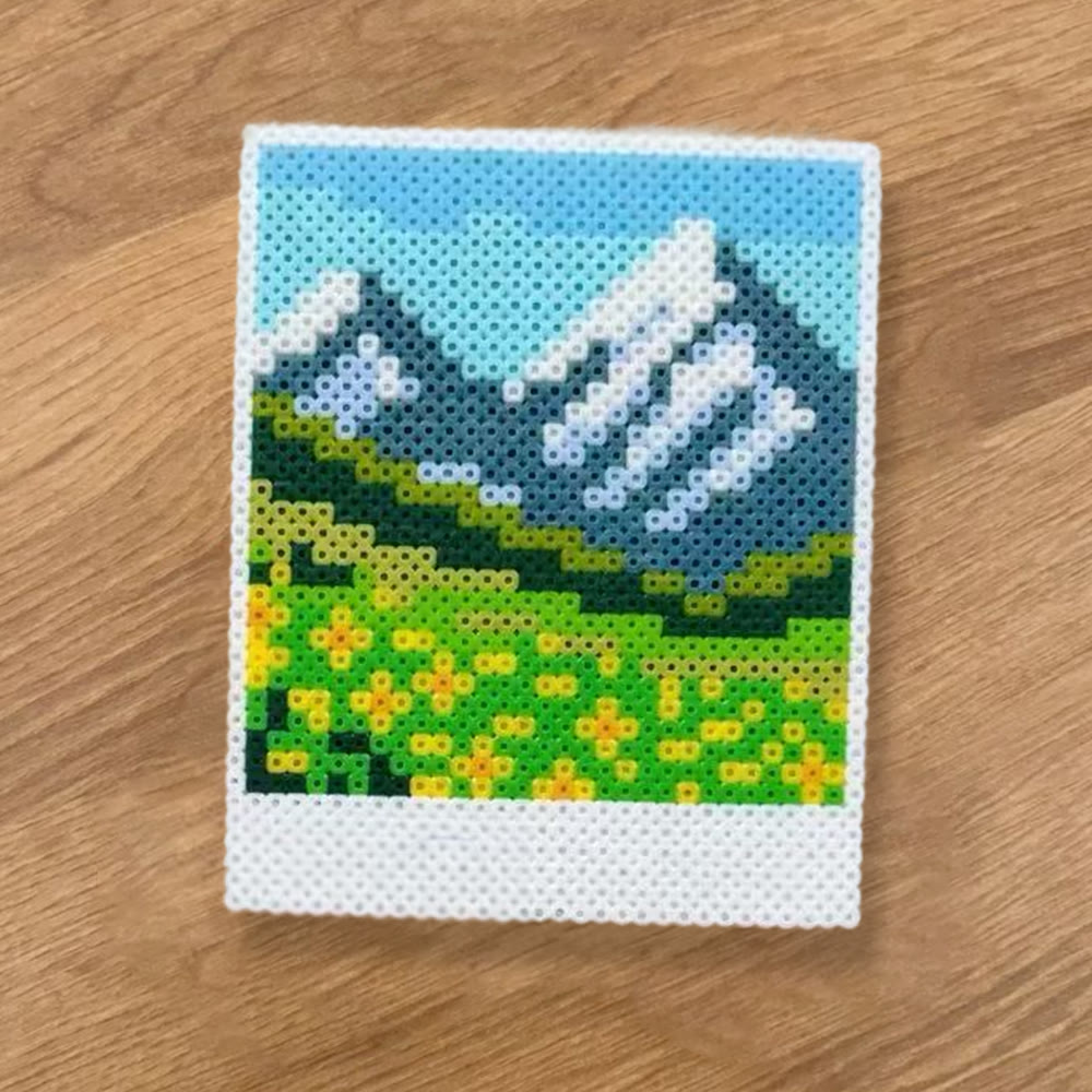 Rubbyoo Perler Beads Kit - Scenic Valley | Diy Wall Decor | Unique Nature Art  - image 4
