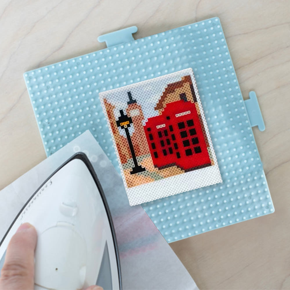 Rubbyoo Perler Beads Kit - Phone Booth | Personalized Handmade Decor | Unique Pixels Craft - image 8