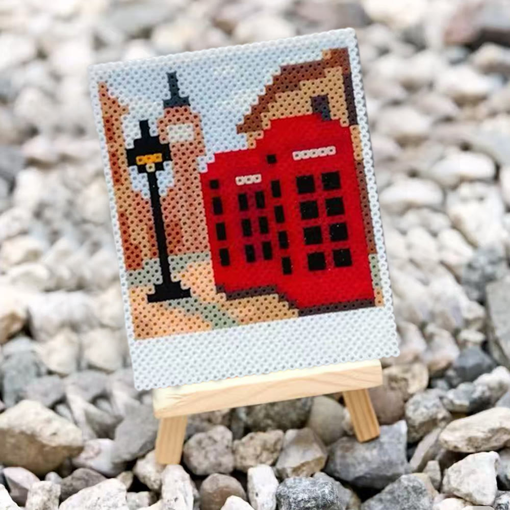 Rubbyoo Perler Beads Kit - Phone Booth | Personalized Handmade Decor | Unique Pixels Craft - image 4