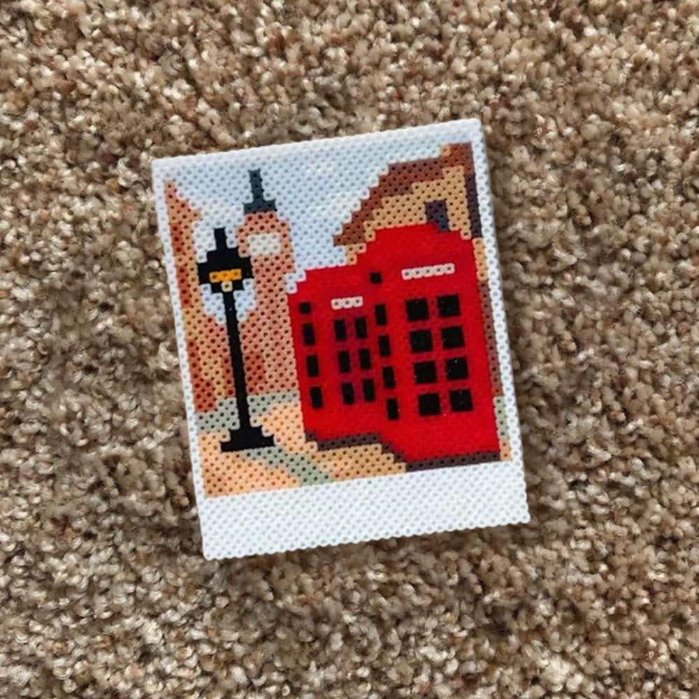 Rubbyoo Perler Beads Kit - Phone Booth | Personalized Handmade Decor | Unique Pixels Craft - image 7