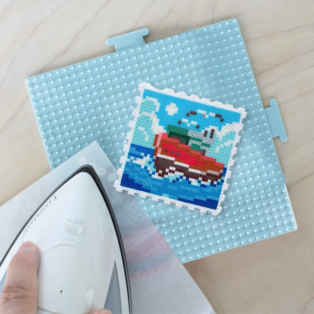 Rubbyoo Perler Beads Kit - Sailing Ship | Creative Pixel Stamps | Thoughtful Gift For Diy Beginner - image 8