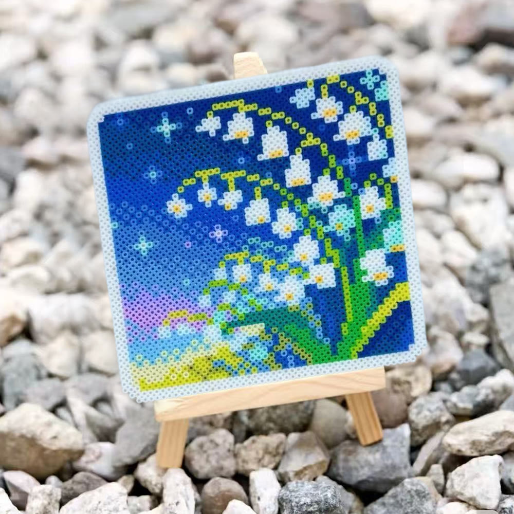 Rubbyoo Perler Beads Kit - Lily Of The Valley | Diy Floral Craft | Nice Gift For Her - image 4