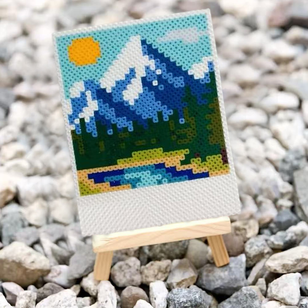 Rubbyoo Perler Beads Kit - Mountain View | Charming Landscape Craft | Perfect For Birthday Gift - image 4