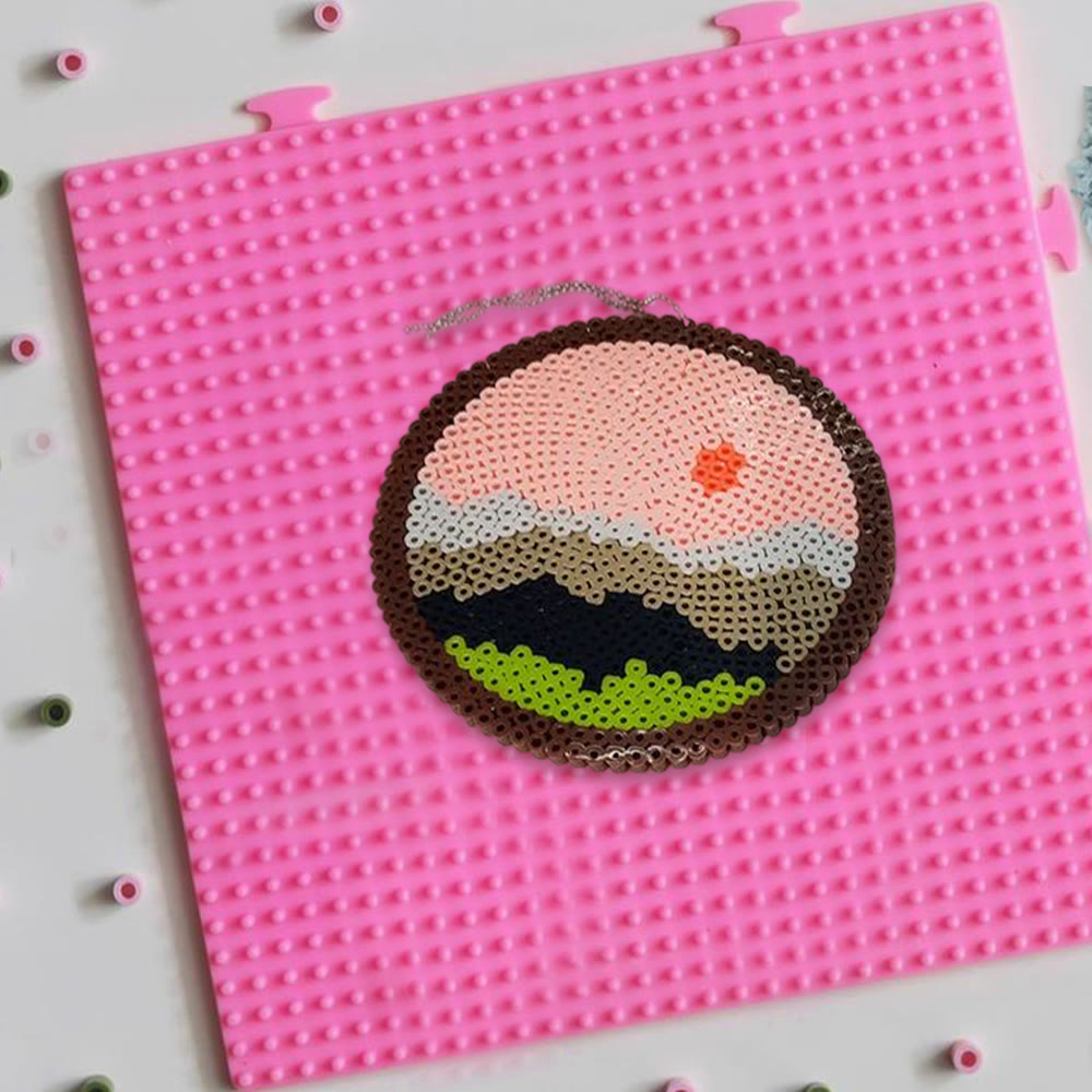 Rubbyoo Perler Beads Kit - Sunset Over The Mountains | Pixel Hanging Ornament | Diy Art Kits For Adults - image 8