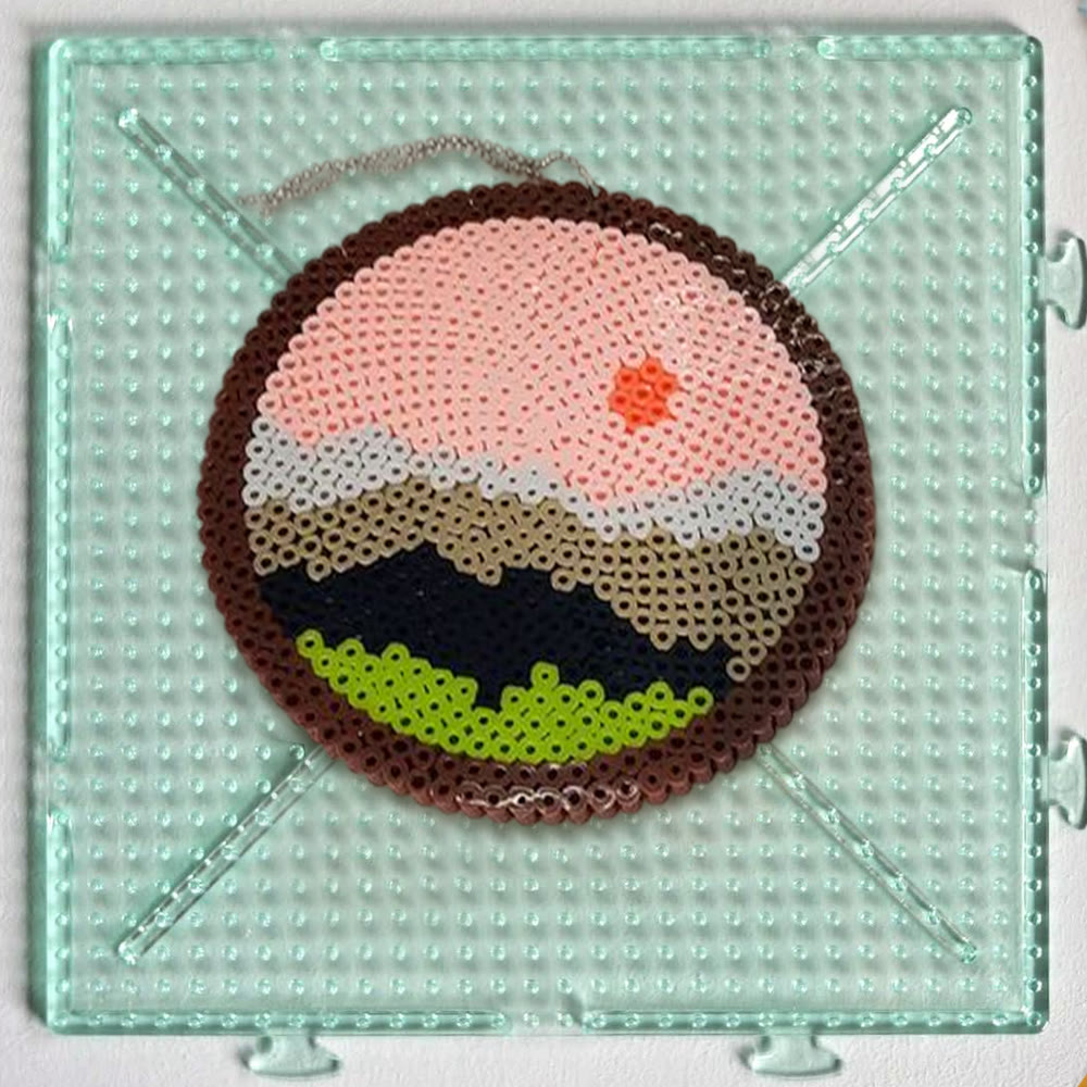 Rubbyoo Perler Beads Kit - Sunset Over The Mountains | Pixel Hanging Ornament | Diy Art Kits For Adults - image 5