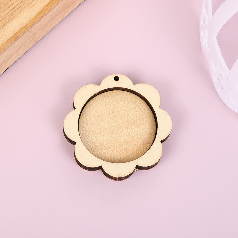 Embroidery Mini Wooden Irregular Shapes Hoops | Handmade Christmas Ornament | Perfect For Diy Stitch Art - image 4