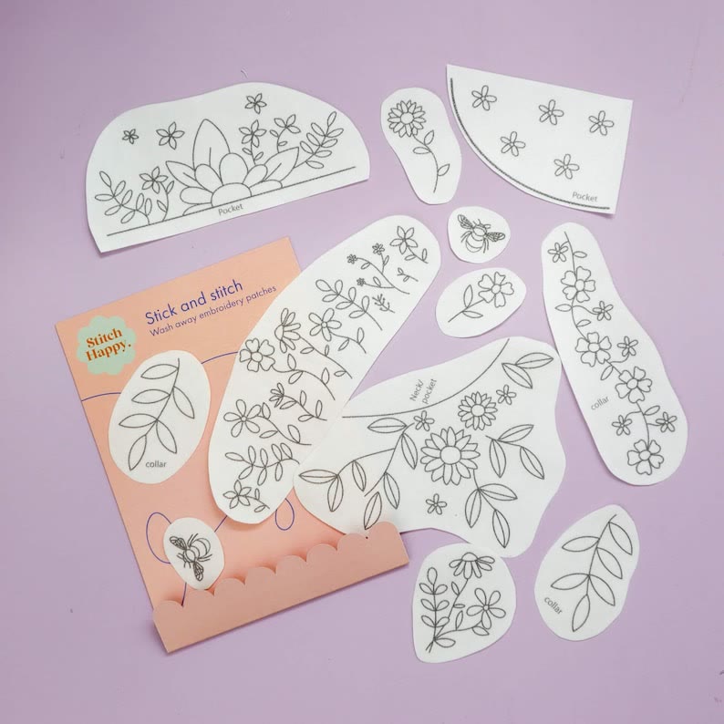  Flower Stick And Stitch Patterns |  Floral Designs For Custom Clothes | Perfect Gift For Handmade Lovers - image 2